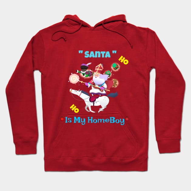 Santa claus is my homeboy Hoodie by ATime7